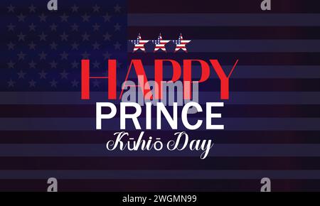 Happy Prince Kuhio Day Text Illustration Design Stock Vektor