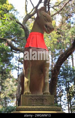 Der Fushimi Inari Taisha oder der Fushimi Inari Schrein in Kyoto, Japan. Stockfoto