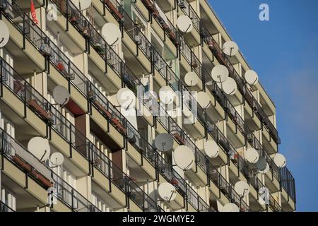 Sozialbau, Wohnhaus Pallasseum, Pallasstraße, Schöneberg, Berlin, Deutschland Stockfoto