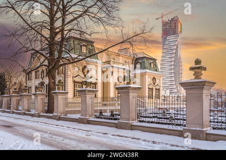 Die höchsten Wolkenkratzer in Rzeszów, Polen. Stockfoto