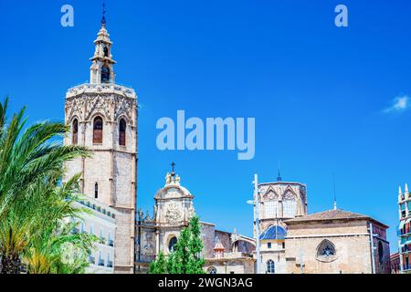 Die Kathedrale von Valencia ist eine römisch-katholische Kirche in Valencia Stockfoto