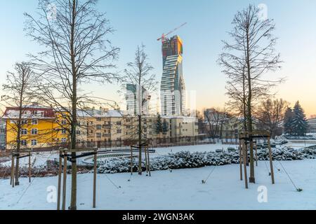 Die höchsten Wolkenkratzer in Rzeszów, Polen. Stockfoto