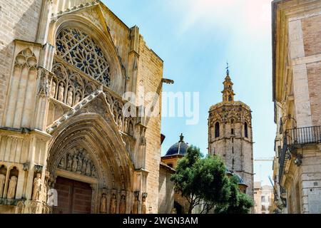 Die Kathedrale von Valencia ist eine römisch-katholische Kirche in Valencia Stockfoto