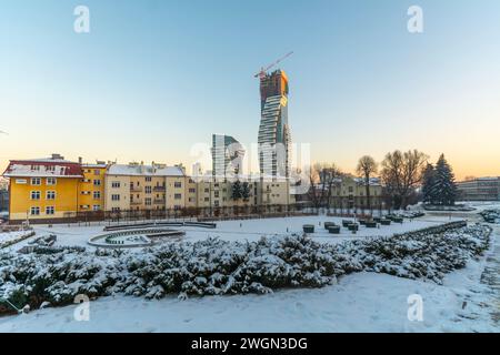 Die höchsten Wolkenkratzer in Rzeszów, Polen. Stockfoto