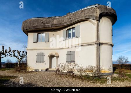 Das Haus Duldeck (erbaut 1915) beherbergt heute das Rudolf Steiner Archiv. Das Goetheanum Dornach, Kanton Solothurn, Schweiz. Das Haus Duldeck Stockfoto