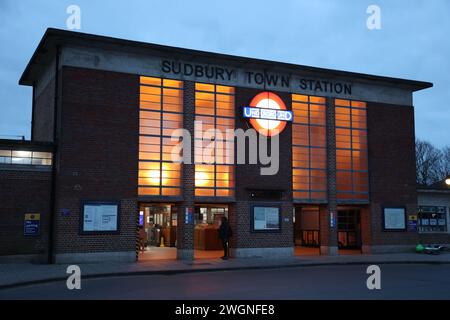 Sudbury Town London U-Bahn-Station Stockfoto