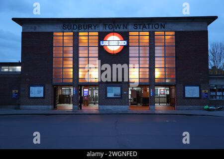 Sudbury Town London U-Bahn-Station Stockfoto