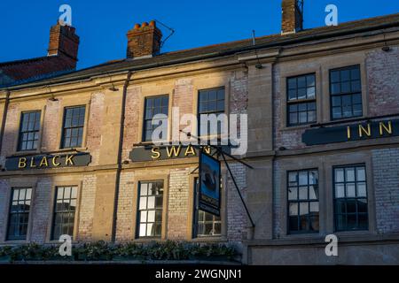 Georgian Coaching Inn, Black Swann Inn, Devizes, Wiltshire, England, GROSSBRITANNIEN, GB. Stockfoto