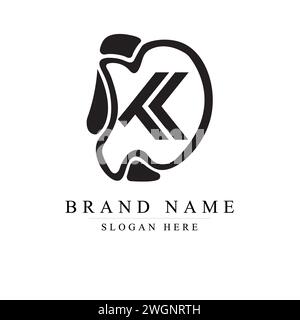 Logodesign Buchstabe DL, elegant modern, Vektorvorlage, moderner abstrakter Buchstabe DL Logo, anfänglicher Kleinbuchstabe Logo L Stock Vektor