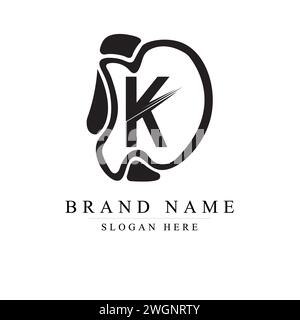 Logodesign Buchstabe DL, elegant modern, Vektorvorlage, moderner abstrakter Buchstabe DL Logo, anfänglicher Kleinbuchstabe Logo L Stock Vektor