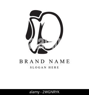 Buchstabe DL Logo Icon Design, DL Logo Design Vektor Illustration Stock Vektor