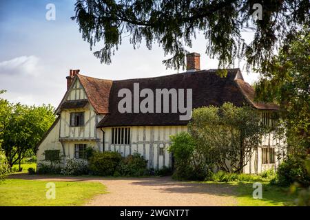 Großbritannien, England, Suffolk, Flatford, Manor Farm, privates Haus in der Nähe von Flatford Mill Stockfoto