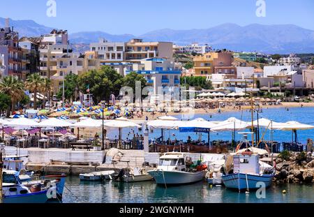 Nea Chora Beach, Chania, Kreta Stockfoto