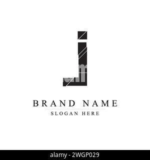 Initialen Letter J Logo Design Vektor Illustration Vorlage, Initial Letter J Logo, Creative J Logo Design Stock Vektor