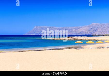 Viglia Beach, Kissamos, Kreta Stockfoto