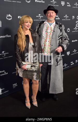 ANA Cristina Cash mit Ehemann John Carter Cash bei der Grammy After Party der Universal Music Group in den NYA Studios West. Los Angeles, 04.02.2024 Stockfoto