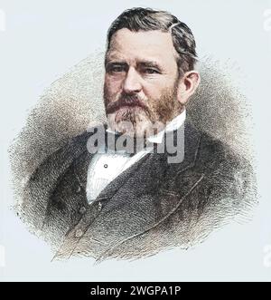 Ulysses Grant US-Präsident Porträt USA 19. Jahrhundert Stockfoto