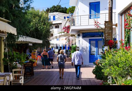 Makry Gialos, Ostkreta Stockfoto