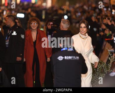 Sanremo, Italien. Februar 2024. Sanremo, Probentag für das Clara Festival 2024 Credit: Independent Photo Agency/Alamy Live News Stockfoto