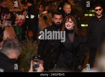 Sanremo, Italien. Februar 2024. Sanremo, Probentag für das Annalisa Festival 2024 Credit: Independent Photo Agency/Alamy Live News Stockfoto