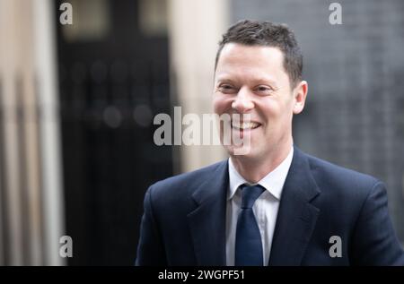 London, Großbritannien. Februar 2024. Alex Chalk bei einer Kabinettssitzung in der Downing Street 10 London. Quelle: Ian Davidson/Alamy Live News Stockfoto