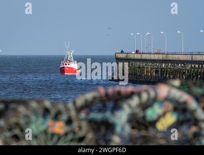 Amble, Küstenstadt in Northumberland, England, Großbritannien Stockfoto