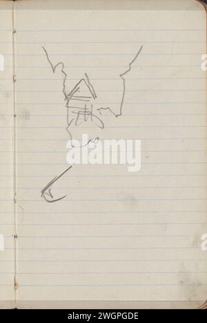 Studie, George Hendrik Breitner, 1893 Seite 12 aus einem Skizzenbuch mit 38 Blättern. Amsterdam Kreide. Bleistift Stockfoto