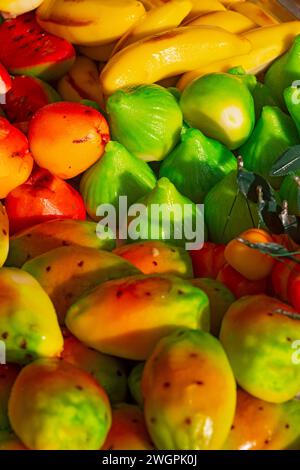 Typisch Sizilianisches Marzipangebäck Stockfoto