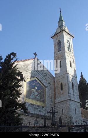 Die Kirche der Visitation, im alten Dorf ein Karem, in Jerusalem, Israel Stockfoto