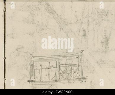 Studie, George Hendrik Breitner, 1893 - 1899 Seite 46 aus einem Skizzenbuch mit 28 Zeitschriften. Amsterdam Papier. Kreide Stockfoto