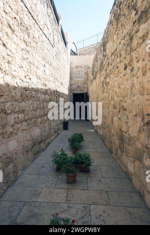 Katholische Grotte von Getsemani, auch bekannt als Höhle des Verrats, Ölberg, Jerusalem, Israel Stockfoto