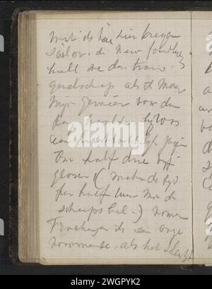 Travelogue, ca. 1880 Seite 86 Verso aus einem Skizzenbuch mit 110 Blättern für die Expedition nach Nova Zembla im Jahr 1880. Der neue Zembla-Bleistift Stockfoto