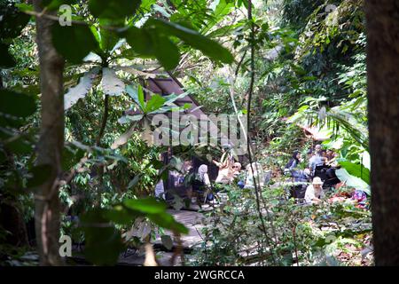 Café in Gunung Lambak, Kluang, Malaysia Stockfoto