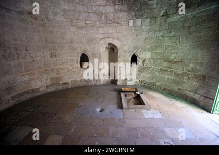 Kapelle der Himmelfahrt Jesu Christi auf dem Ölberg (12. Jahrhundert), Jerusalem, Israel Stockfoto
