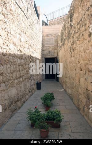 Katholische Grotte von Getsemani, auch bekannt als Höhle des Verrats, Ölberg, Jerusalem, Israel Stockfoto