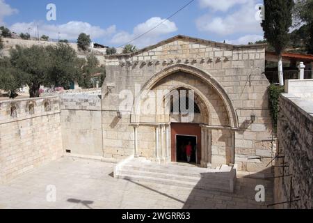 Grabkirche der Heiligen Maria, bekannt als Grabmal der Jungfrau Maria, am Ölberg, Jerusalem, Israel Stockfoto