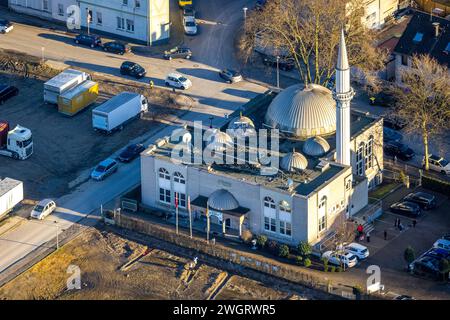 Luftbild, Moschee DITIB- Türkisch Islamische Gemeinde zu Gladbeck, Wielandstraße Ecke Bramsfeld, Butendorf, Gladbeck, Ruhrgebiet, Nordrhein-Westfalen, Deutschland ACHTUNGxMINDESTHONORARx60xEURO *** Luftansicht, Moschee DITIB Türkische Islamische Gemeinschaft Gladbeck, Wielandstraße Ecke Bramsfeld, Butendorf, Gladbeck, Ruhrgebiet, Nordrhein-Westfalen, Deutschland ATTENTIONxMINDESTHONORARx60xEURO Stockfoto