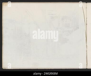 Abklatsch einer Zeichnung, ca. 1910 - ca. 1915 Seite 12 aus einem Skizzenbuch mit 18 Blättern. Papier Stockfoto