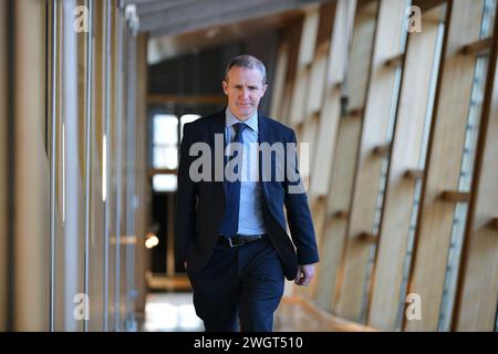 Edinburgh Schottland, Vereinigtes Königreich 06 Februar 2024. Kabinettssekretär für NHS Recovery, Gesundheit und soziale Versorgung Michael Matheson MSP im schottischen Parlament. Credit sst/alamy Live News Stockfoto