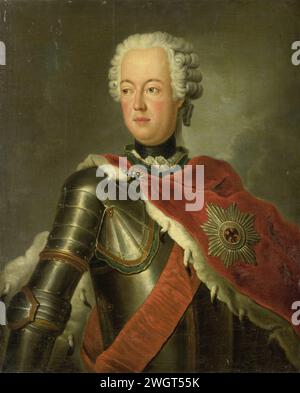 Porträt August Wilhelm (1722–1758), Antoine Pesne (Kopie danach), 1740–1800 Gemälde Porträt August Wilhelm (1722–1758), Prinz von Preußen. Halb in Rüstung. Leinwand. Ölfarbe (Farbe) historische Personen Stockfoto