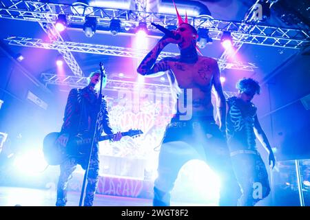 Mailand, Italien. Januar 2023. Theo, Plant und Fiks von La Sad treten live auf der La Sad Tour 2023 im Magazzini Generali in Mailand, Italien, am 17. Januar 2023 auf. (Foto: Alessandro Bremec/NurPhoto)0 Credit: NurPhoto SRL/Alamy Live News Stockfoto