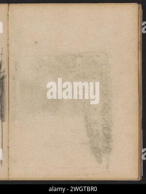 Abklatsch der Kreidezeichnung auf Seite 12, ca. 1886 - ca. 1891 Seite 13 aus einem Skizzenbuch mit 40 Blättern. Papier Stockfoto