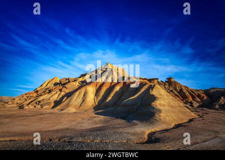 El Castillo, Bardenas Reales, Navarra (Spanien) Stockfoto