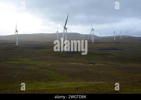 Windkraftanlagen in Schottland Stockfoto