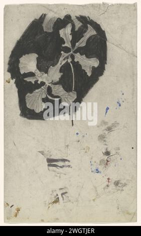 Tak Orchideeën, Carel Adolph Lion Cachet, 1874–1945 Zeichenpapier. Blumen: orchidee Stockfoto