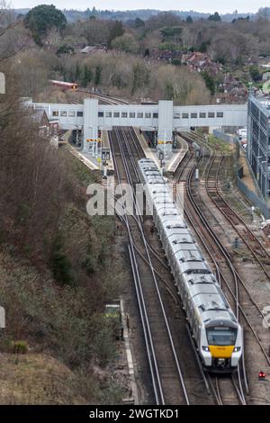 Haywards Heath, 5. Januar 2024: Der Bahnhof Stockfoto