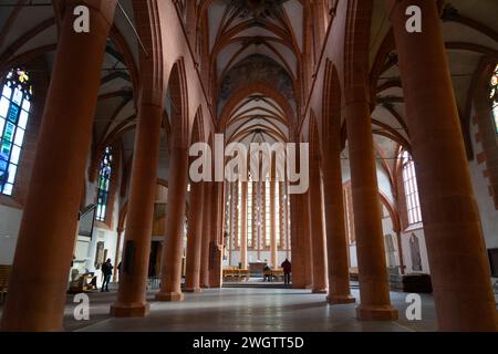 Spaziergang entlang des langen neckars Stockfoto