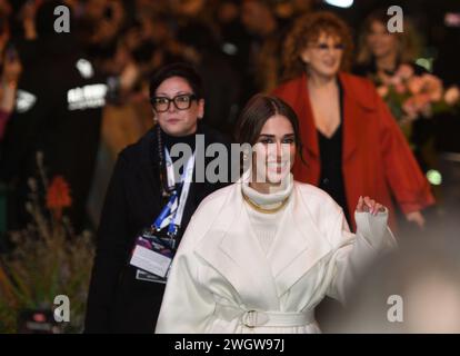 Sanremo, Italien. Februar 2024. Sanremo, Probentag für das Clara Festival 2024 Credit: Independent Photo Agency/Alamy Live News Stockfoto