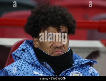 London, Großbritannien. Februar 2024. Oscar Bobb von Manchester City während des Premier League-Spiels im Gtech Community Stadium in London. Der Bildnachweis sollte lauten: Paul Terry/Sportimage Credit: Sportimage Ltd/Alamy Live News Stockfoto