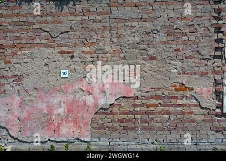 Muster in Sand, Eis, Holz, Stein Stockfoto